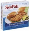 SeaPak burgers salmon Calories