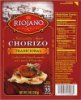 Riojano chorizo tradicional sliced Calories