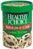 Healthy Choice cookies 'n cream premium low fat ice cream Calories