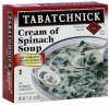 Tabatchnick cream of spinach soup Calories