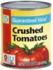 Guaranteed Value crushed tomatoes Calories