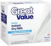 Great Value dry milk nonfat instant Calories