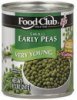 Food Club early peas small, very young Calories