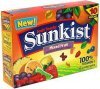 Sunkist fruit snacks mixed fruit Calories