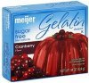 Meijer gelatin dessert sugar free, cranberry flavor Calories