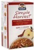 Simple Harvest instant hot cereal apples with cinnamon Calories