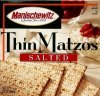 Manischewitz matzos thin, salted Calories