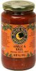 Rising Moon Organics organic pasta sauce garlic & basil Calories