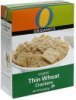 O Organics organic thin wheat crackers Calories