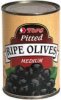 Tops pitted ripe olives, medium Calories