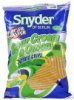 Snyder of Berlin potato chips wavy, sour cream & onion flavored Calories