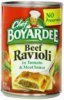 Chef Boyardee ravioli beef Calories
