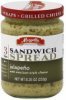 Mezzetta sandwich spread jalapeno Calories