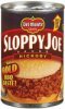 Del Monte sloppy joe sauce hickory flavor Calories