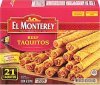 El Monterey taquitos beef Calories