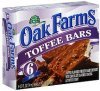 Oak Farms toffee bars with chocolate flavored coating Calories