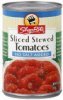 ShopRite tomatoes sliced stewed, no salt added Calories