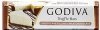 Godiva truffle bars cheesecake filling in milk chocolate Calories