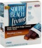 South Beach Living wafer sticks dark chocolate fudge covered, hazelnut creme Calories