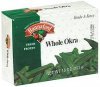 Hannaford whole okra fresh frozen Calories