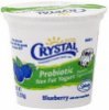 Crystal yogurt non fat, probiotic, blueberry Calories