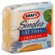 Kraft Foods, Inc. fat free singles cheese product nonfat pasteurized prepared, american Calories