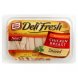 Oscar Mayer deli fresh chicken breast shaved barbecue seasoned Calories