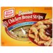 breaded chicken breast strips boneless, skinless, louis rich