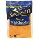 shredded cheese mild cheddar natural