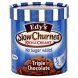 triple chocolate slow churned no sugar added ice cream flavors
