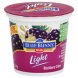 Blue Bunny blackberry creme low carb yogurt Calories