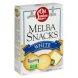 melba snacks white
