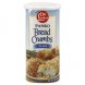 bread crumbs panko, plain