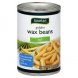 wax beans golden, cut