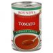 Roundys soup condensed, tomato, reduced sodium Calories