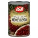 kidney beans dark red