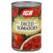 tomatoes diced