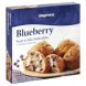 muffin batter ready to bake, blueberry