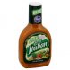 Kroger lite zesty italian salad dressing Calories