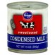 condensed milk sweetened