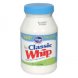 whipped dressing lite classic