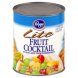 Kroger lite fruit cocktail in pear juice from concentrate Calories