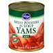 yams in syrup, cut