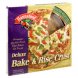 deluxe pizza bake & rise crust, roasted vegetable