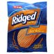 potato chips ridged, bar-b-q flavor