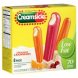 ice cream pops ice cream pop, orange & raspberry sherbet