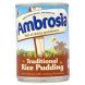 Ambrosia rice pudding with sultanas and nutmeg Calories