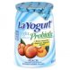 light blended nonfat yogurt blended lowfat yogurt, peach