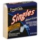 cheese product pasteurized prepared, singles, american