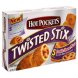 twisted stix double cheese pizza